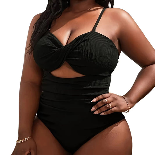Black Coral One-Piece – Plus Size