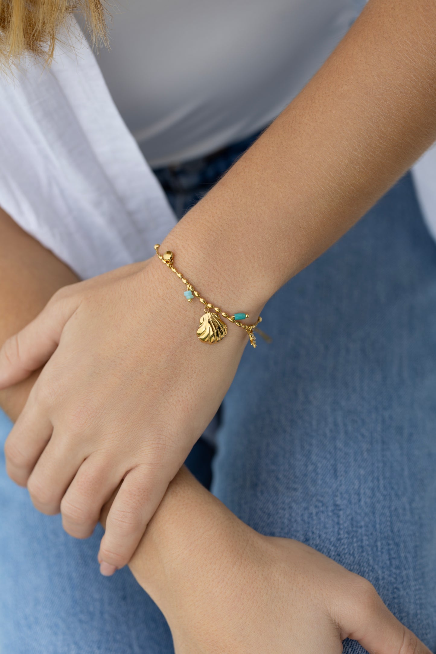 Amazonite Pendant Bracelet