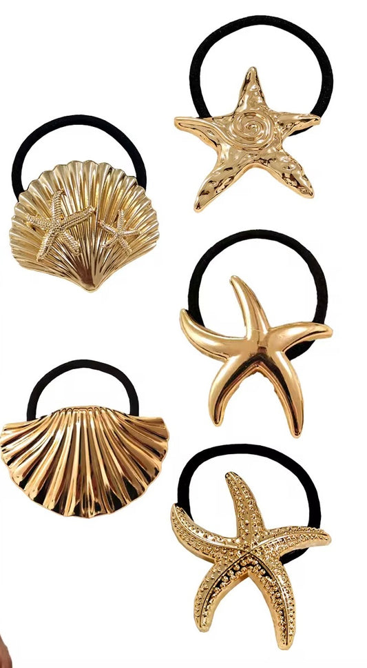 Aquarius Set of 5 hair ties