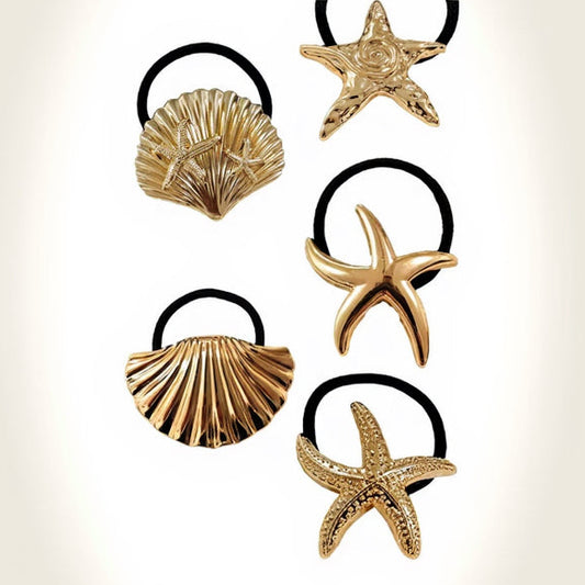 Aquarius Set of 5 hair ties