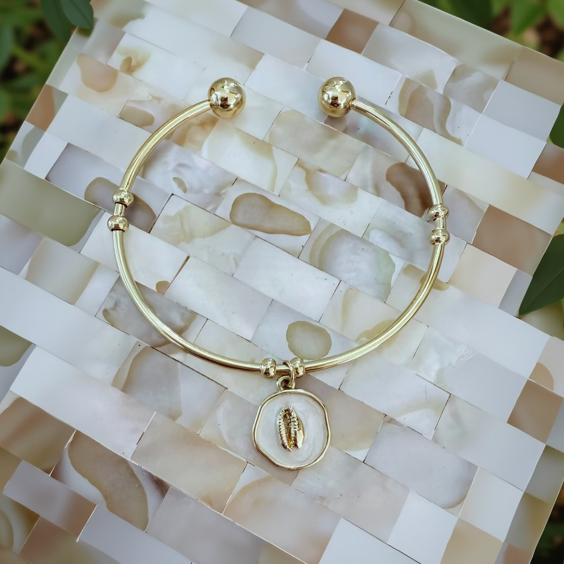 Aloha Cowrie Bangle