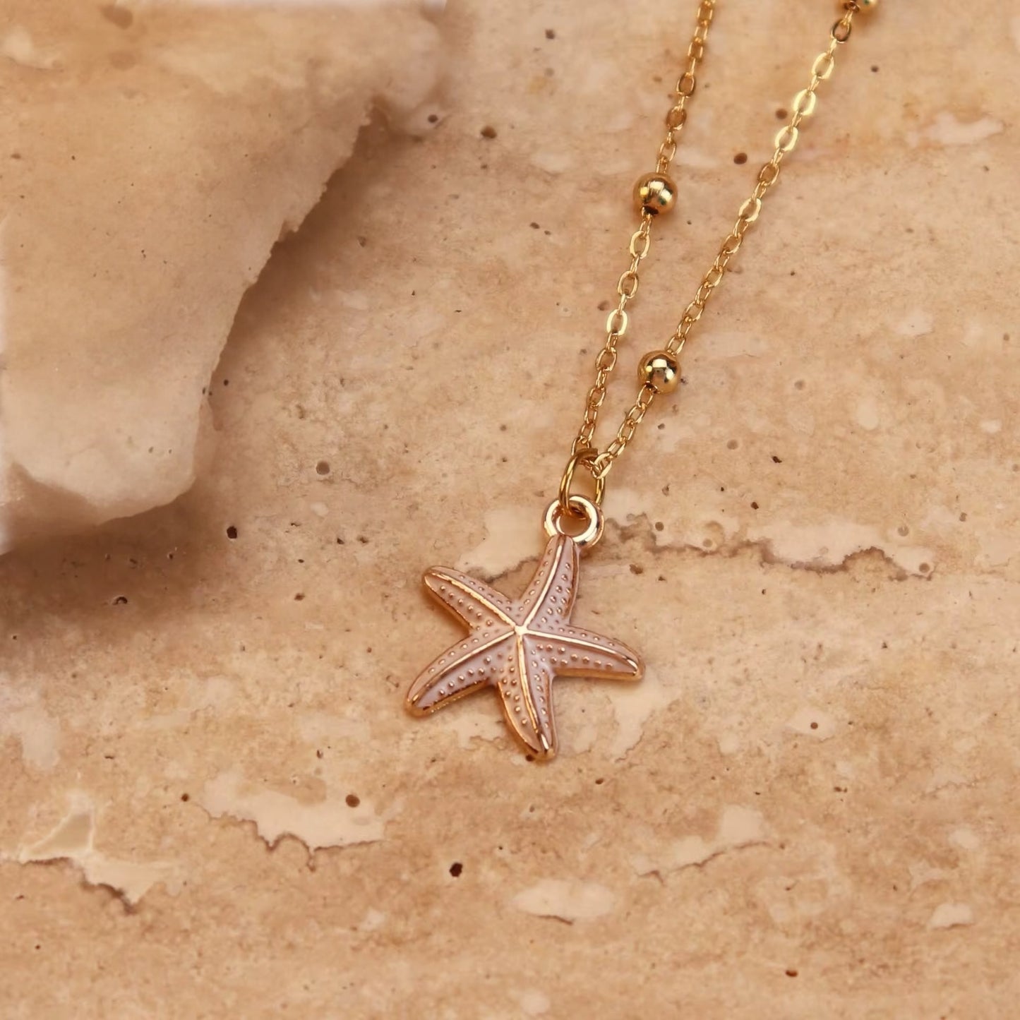 Salty Starfish Necklace