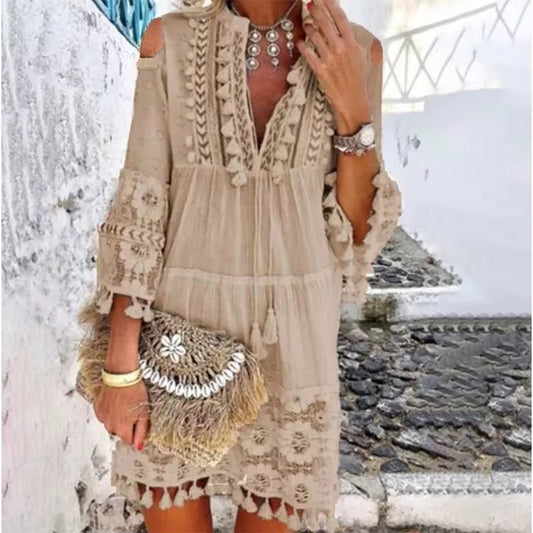 The Mykonos Tassel Dress