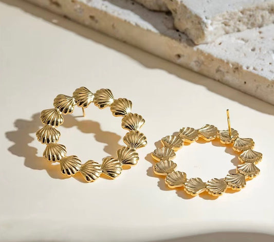 Shell Hoop Earrings