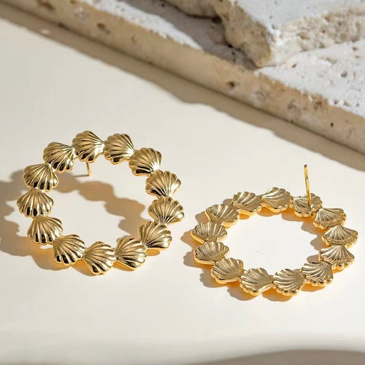 Shell Hoop Earrings