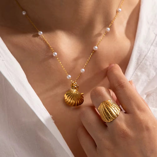Seashell Ocean Ring
