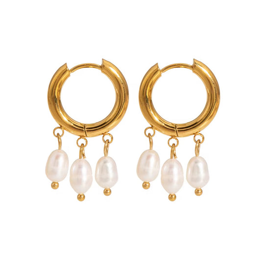 The Drift Pearl Hoops