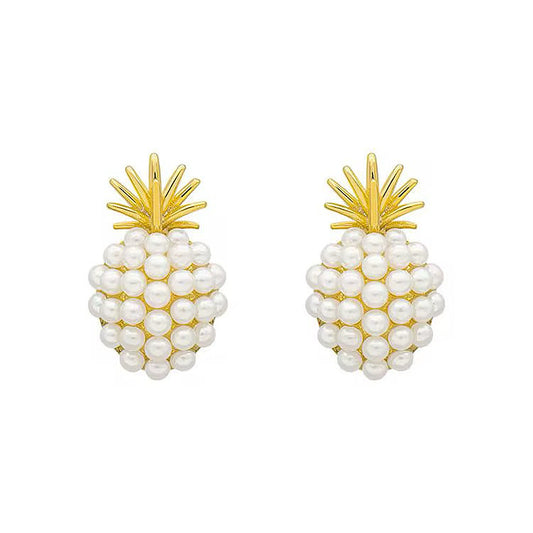 Pineapple Pearl Earrings