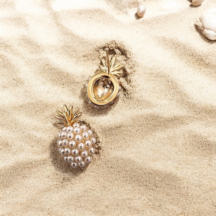 Pineapple Pearl Earrings
