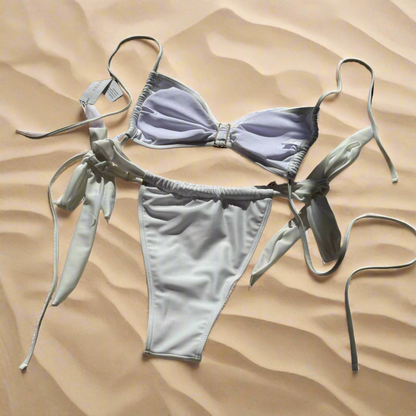 Cloud Break Shell Bikini White