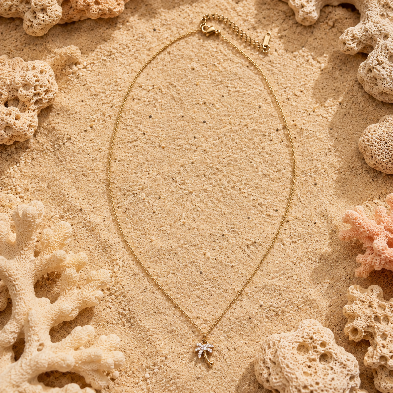 Golden Palms Necklace