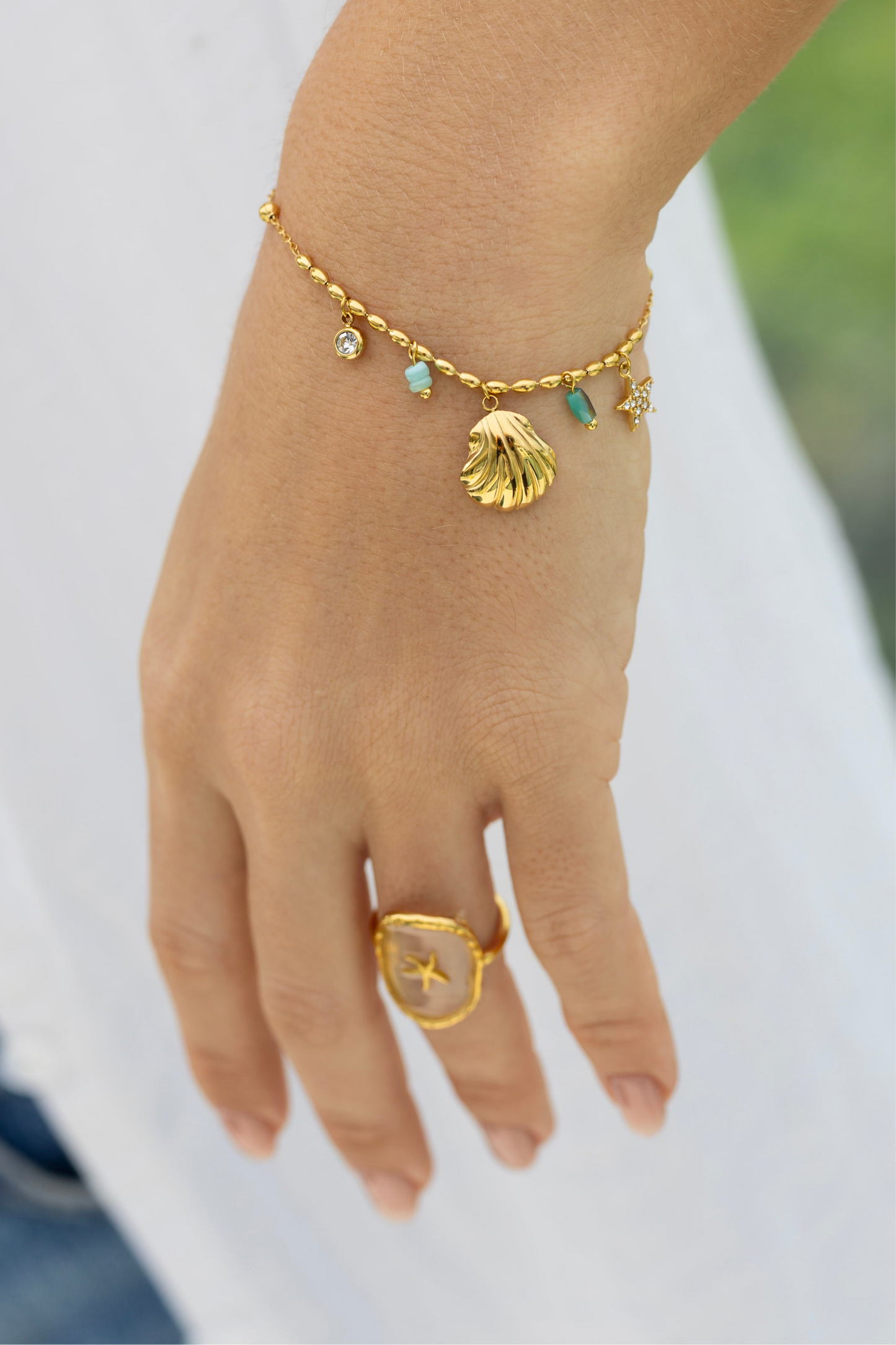 Amazonite Pendant Bracelet