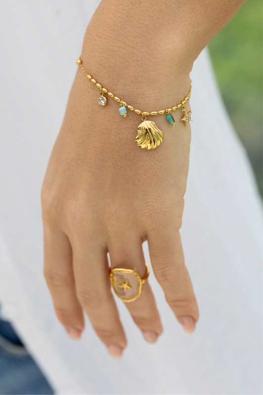 Amazonite Pendant Bracelet