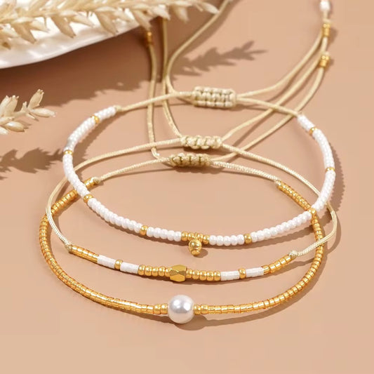 Boho Beaded Bracelet Set
