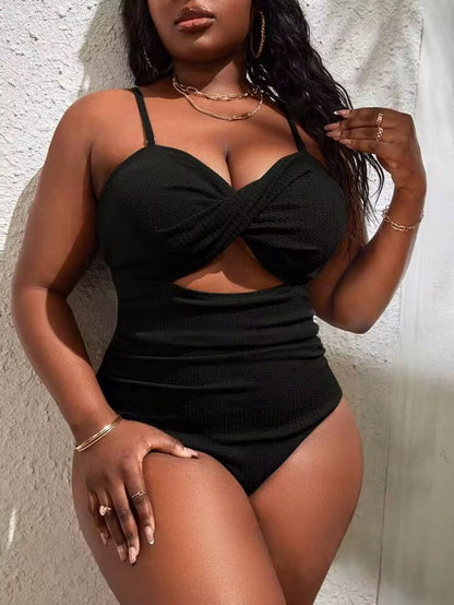 Black Coral One-Piece – Plus Size