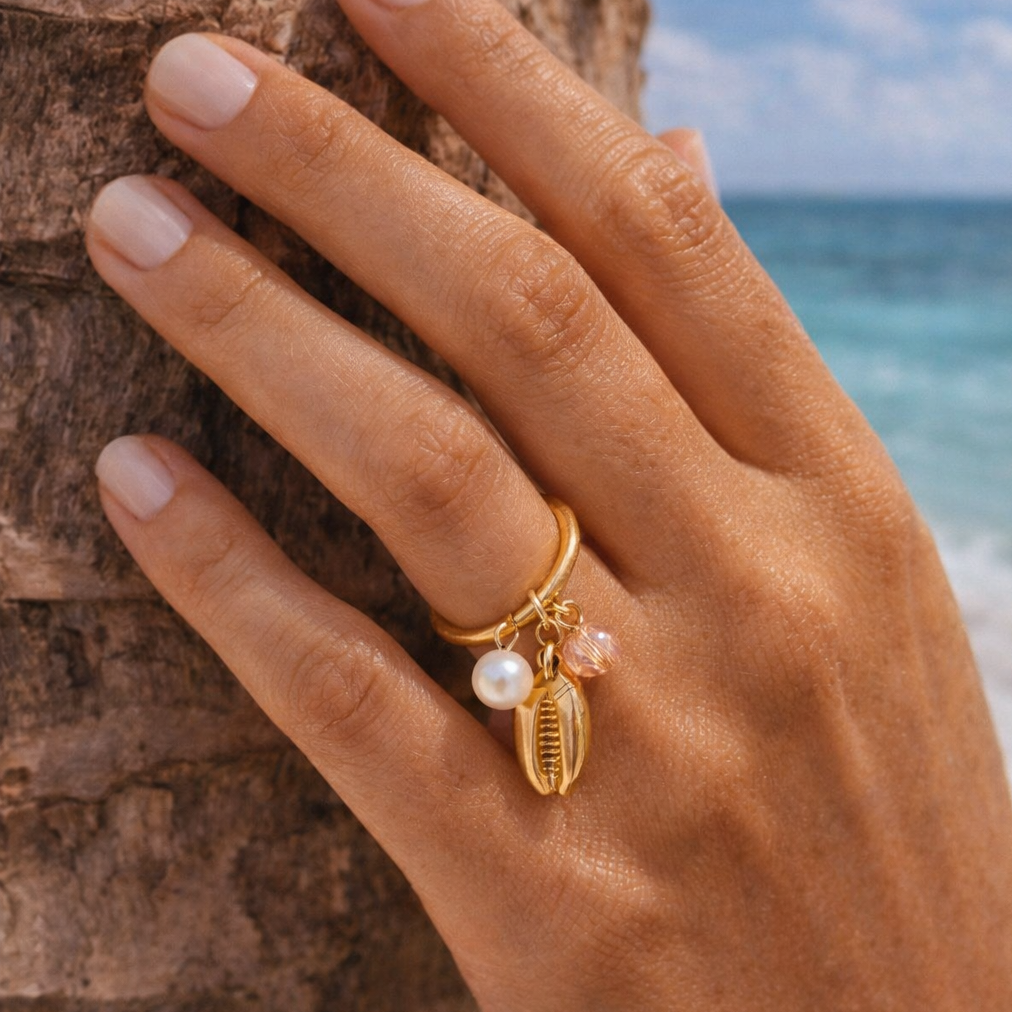 Sunworn Shell Ring