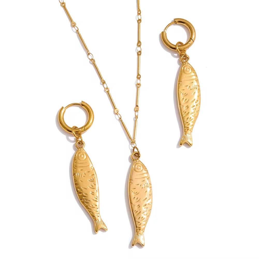 Capri Fish Pendant Necklace