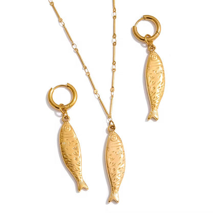 Capri Fish Pendant Necklace