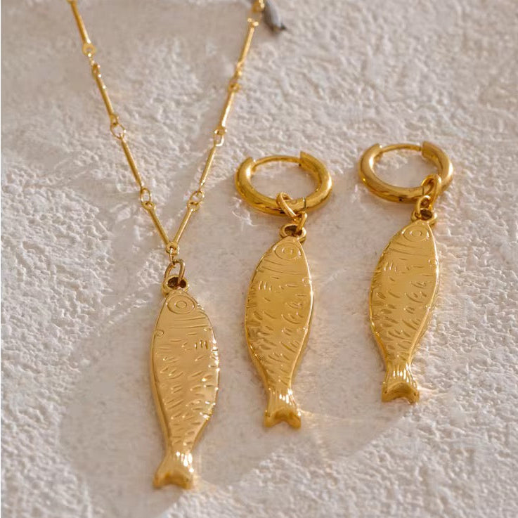 Capri Fish Pendant Necklace
