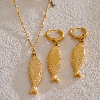 Capri Fish Pendant Necklace