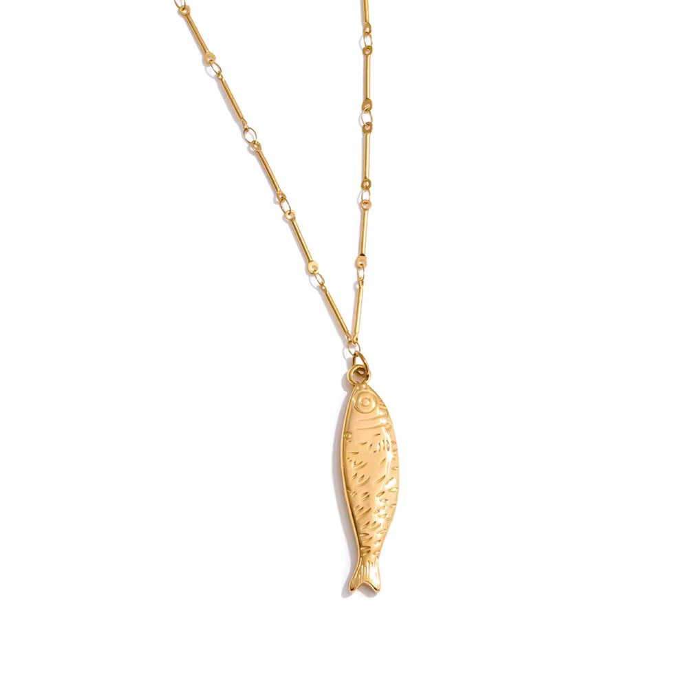 Capri Fish Pendant Necklace