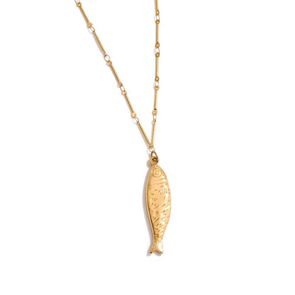 Capri Fish Pendant Necklace