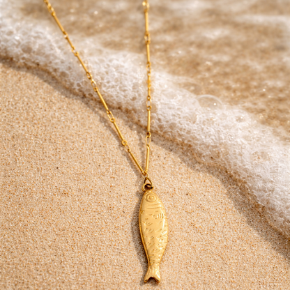 Capri Fish Pendant Necklace