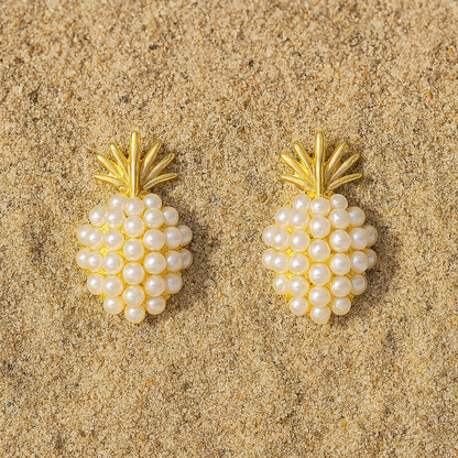 Pineapple Pearl Earrings
