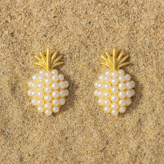 Pineapple Pearl Earrings