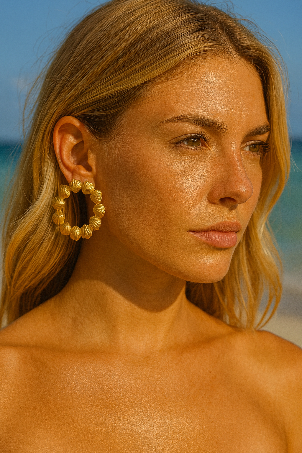 Shell Hoop Earrings