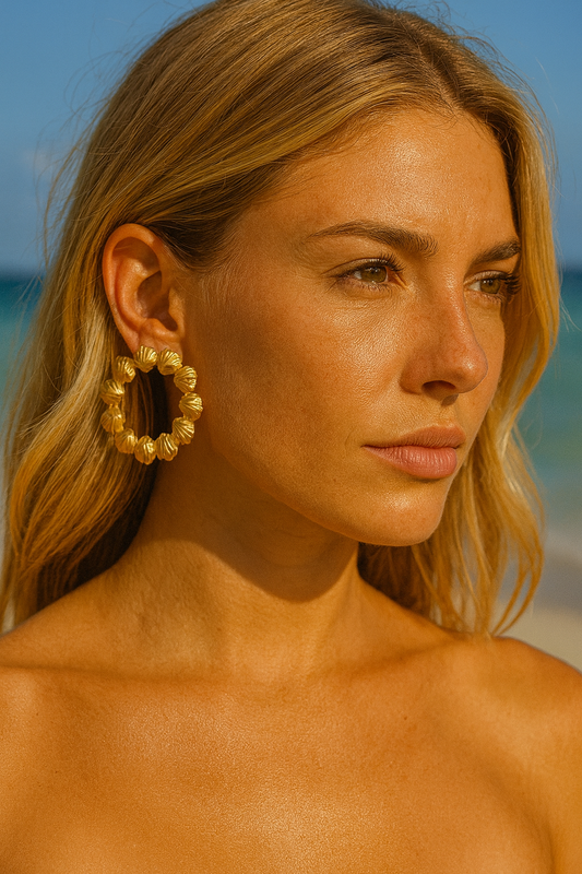 Shell Hoop Earrings