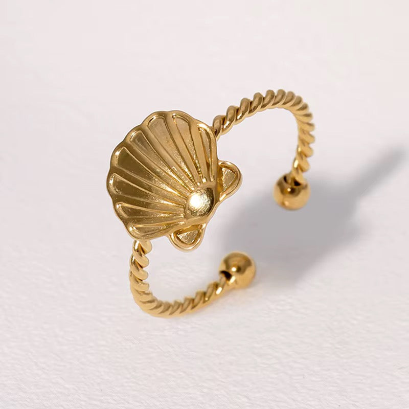 Seashell Twist Ring