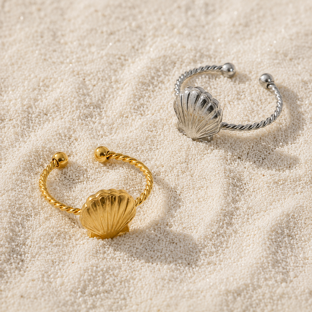 Seashell Twist Ring
