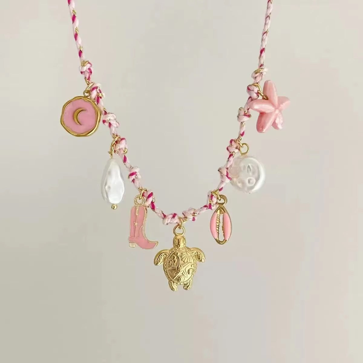 Pink Sands Charm Necklace