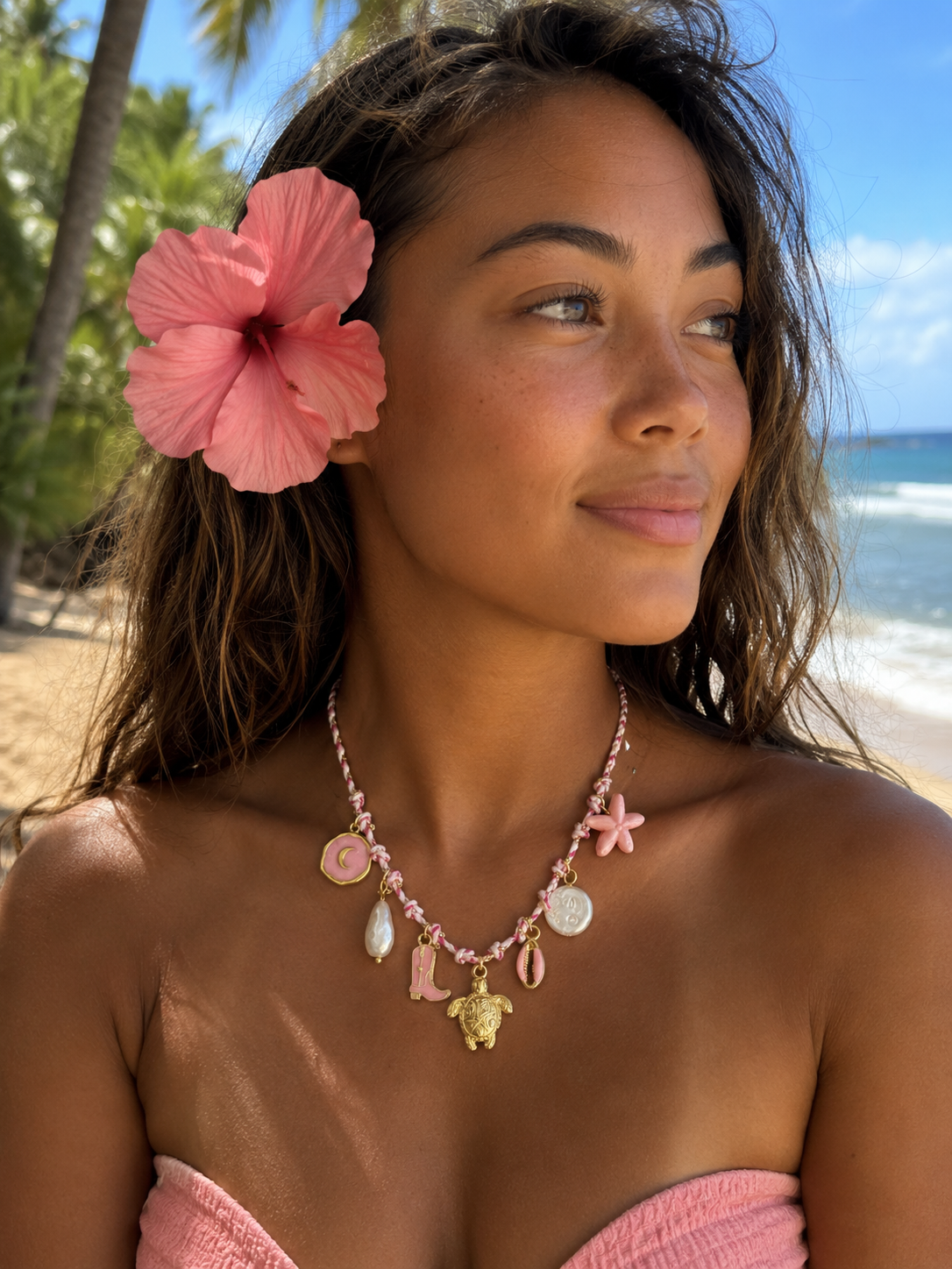 Pink Sands Charm Necklace