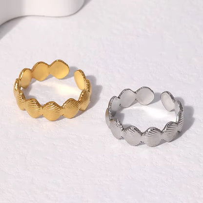 Golden Seashell Ring