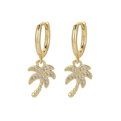 Shimmer Palm Tree Earrings