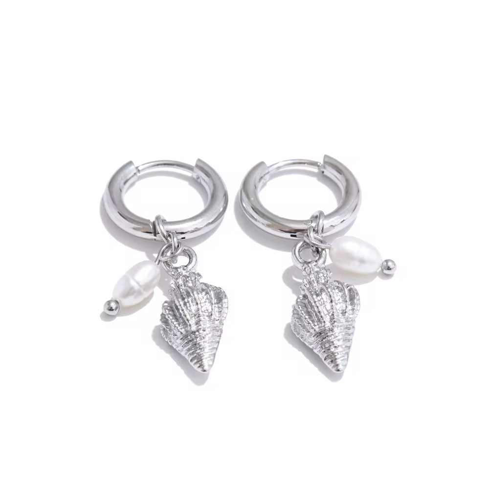 Mini Shell Drop Earrings