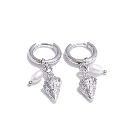 Mini Shell Drop Earrings