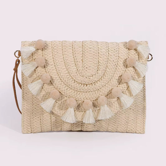 Palm Bay Tassel Clutch