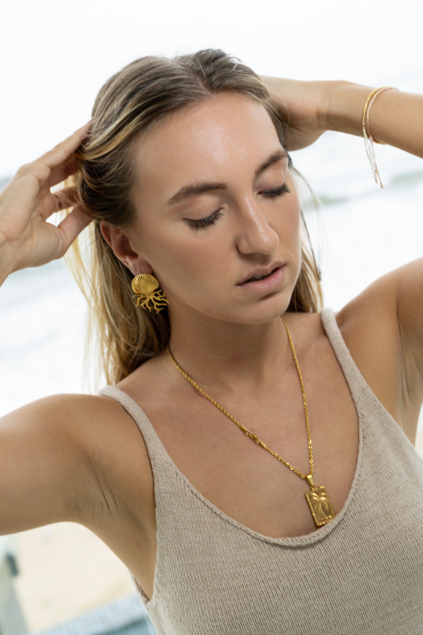 Solstice Palm Necklace